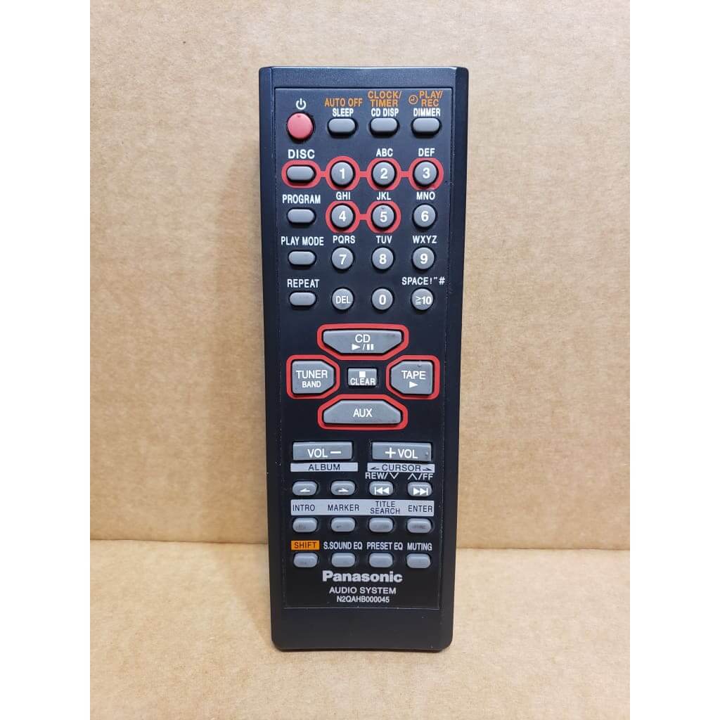 Panasonic N2QAHB000045 Audio Remote Control - Best Deal Remotes