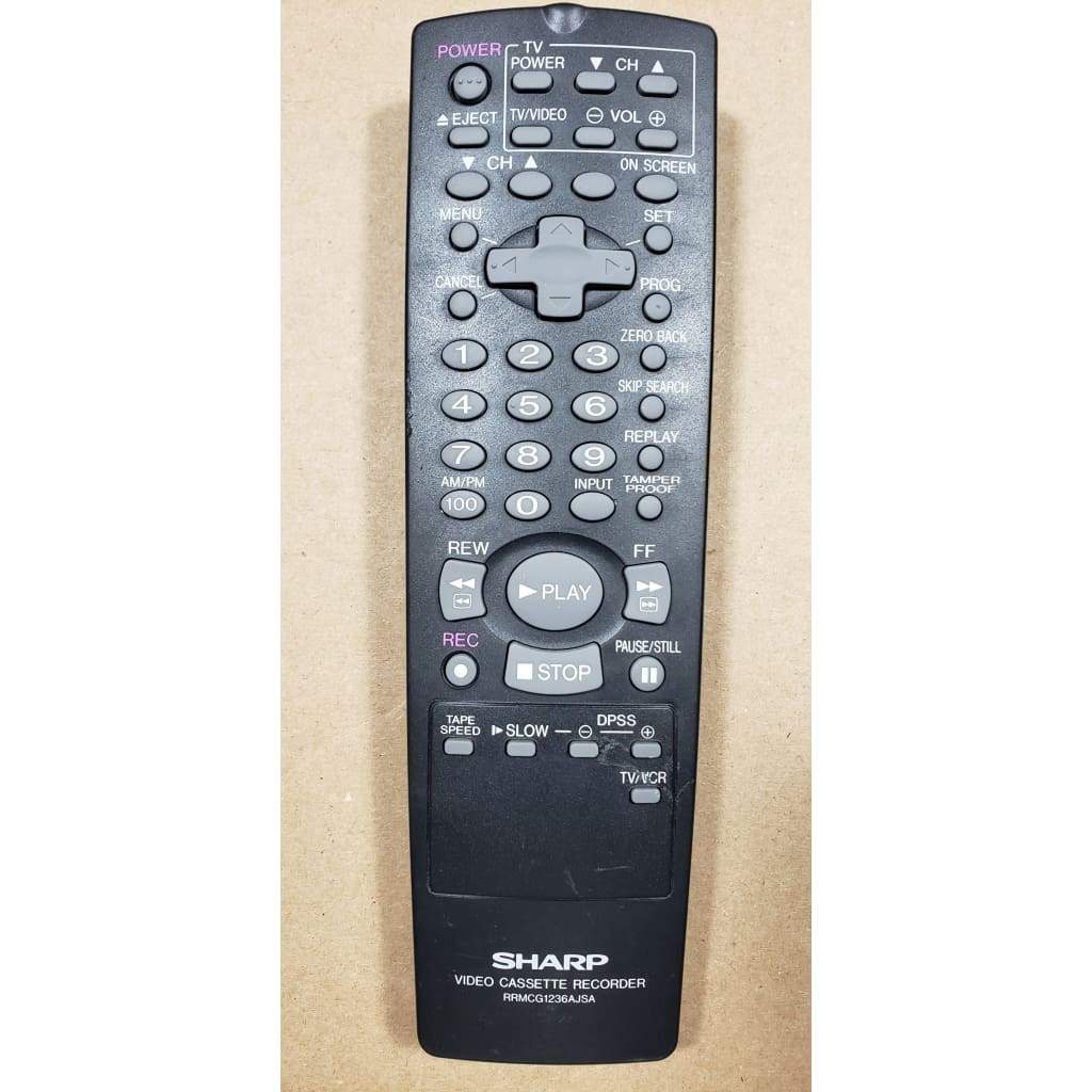 SHARP RRMCG1236AJSA VCR Remote Control Best Deal Remotes