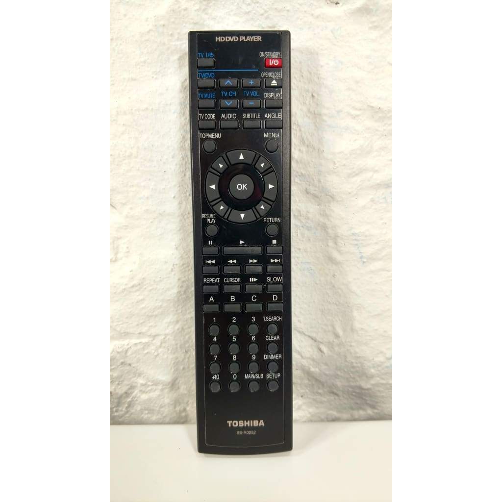 Toshiba SE-R0252 HD DVD Remote Control - Best Deal Remotes