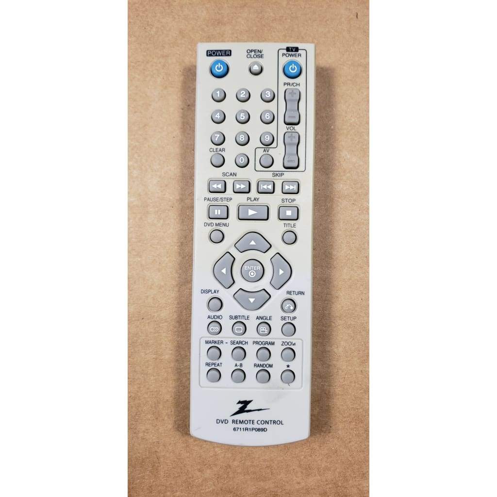 Zenith 6711R1P089D DVD Remote Control - Best Deal Remotes