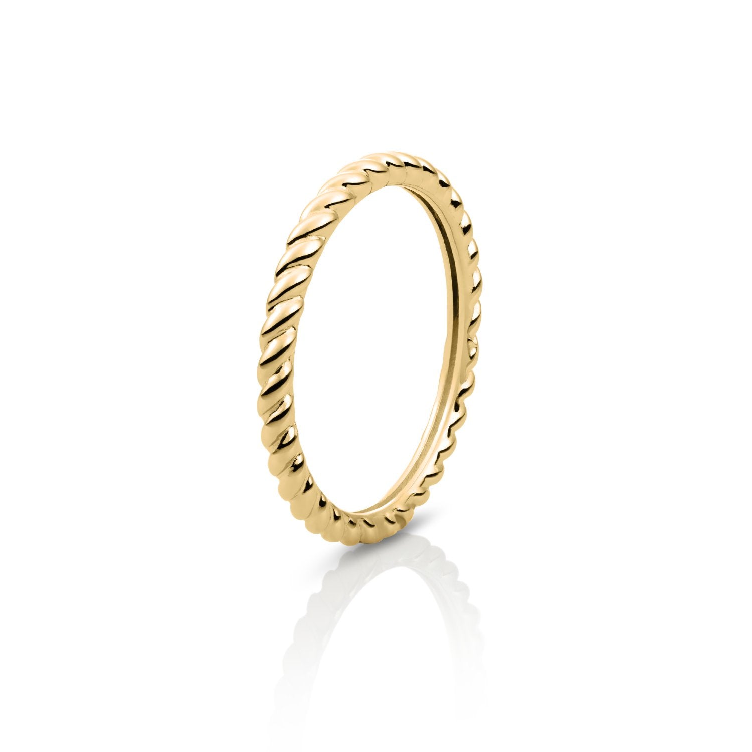 Twist Ring Zusätzlich - 9 Karat Gold