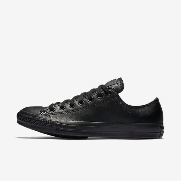 converse all star leather low black