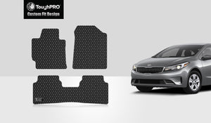 Kia Forte 2017 1st 2nd Row Mat Set Toughpro