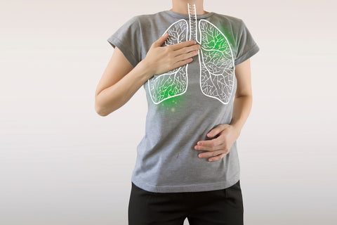Darstellung der Lunge in einer Person