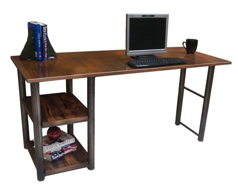 Rustic Single Shelf Writing Desk New Life Office