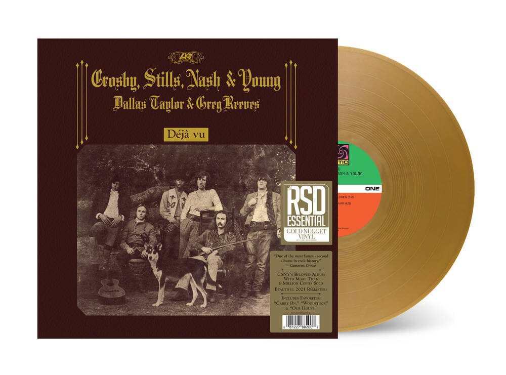 CROSBY STILLS NASH & YOUNG - DEJA VU (2021 REMASTER) GOLD Vinyl LP