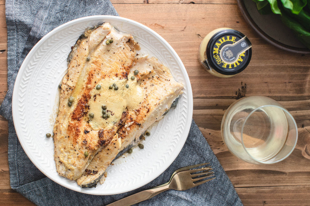 Seared Trout with Dijon Butter