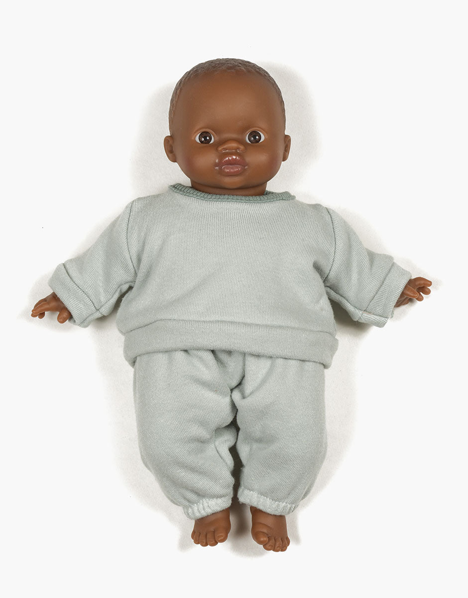 Sweatsuit in "Sage" for Minikane Soft-bodied Babies – small miracle children's boutique