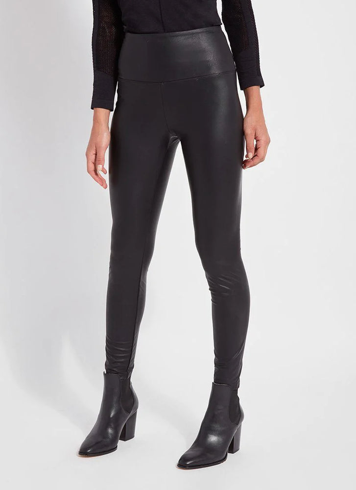 Hi Waist Vegan Leather Legging (29 Inseam)