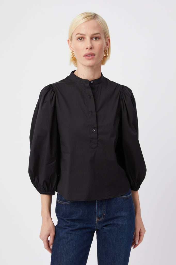 The Shirt by Rochelle Behrens - The Balloon Sleeve Shirt - Black