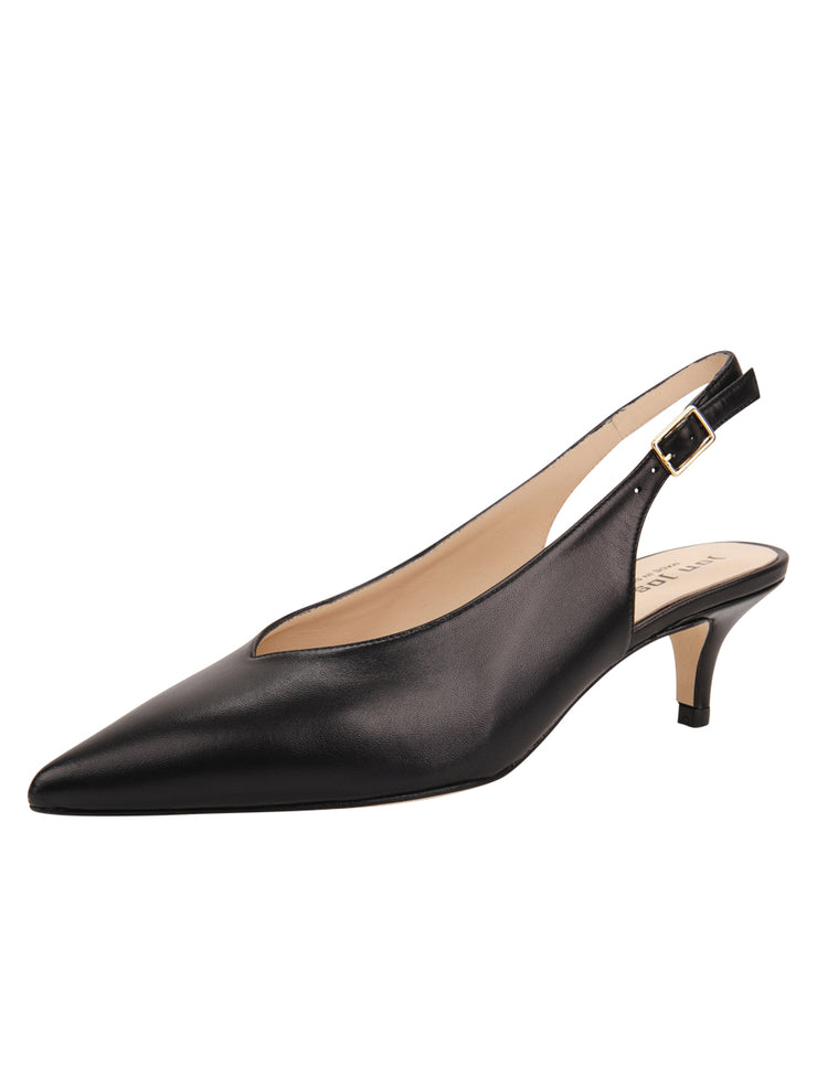 womens black slingback pumps