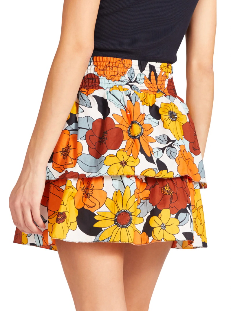 HUSTLE AND FLORAL SKIRT