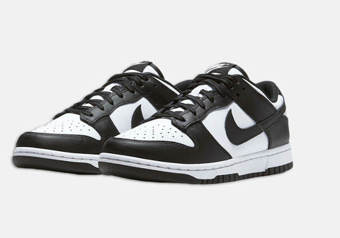 Front view of Nike Dunk Low White Black