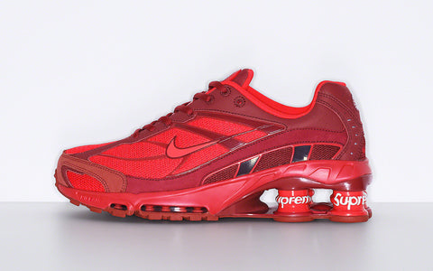 Supreme x Nike Shox Ride 2 R rote Sneaker