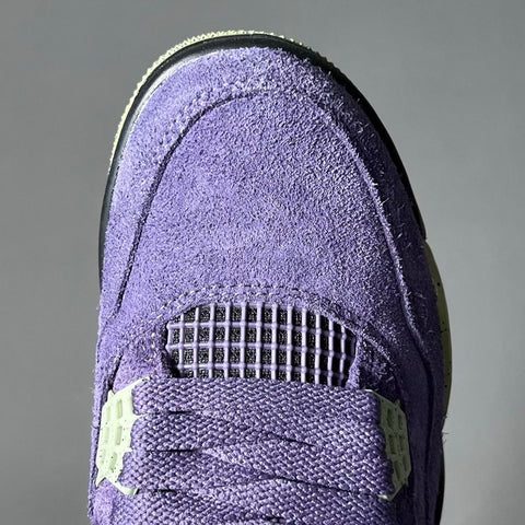 Custom Air Jordan 4 Retro 'purple Metallic' Custom 