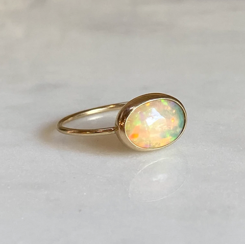 image of ethiopian opal ring