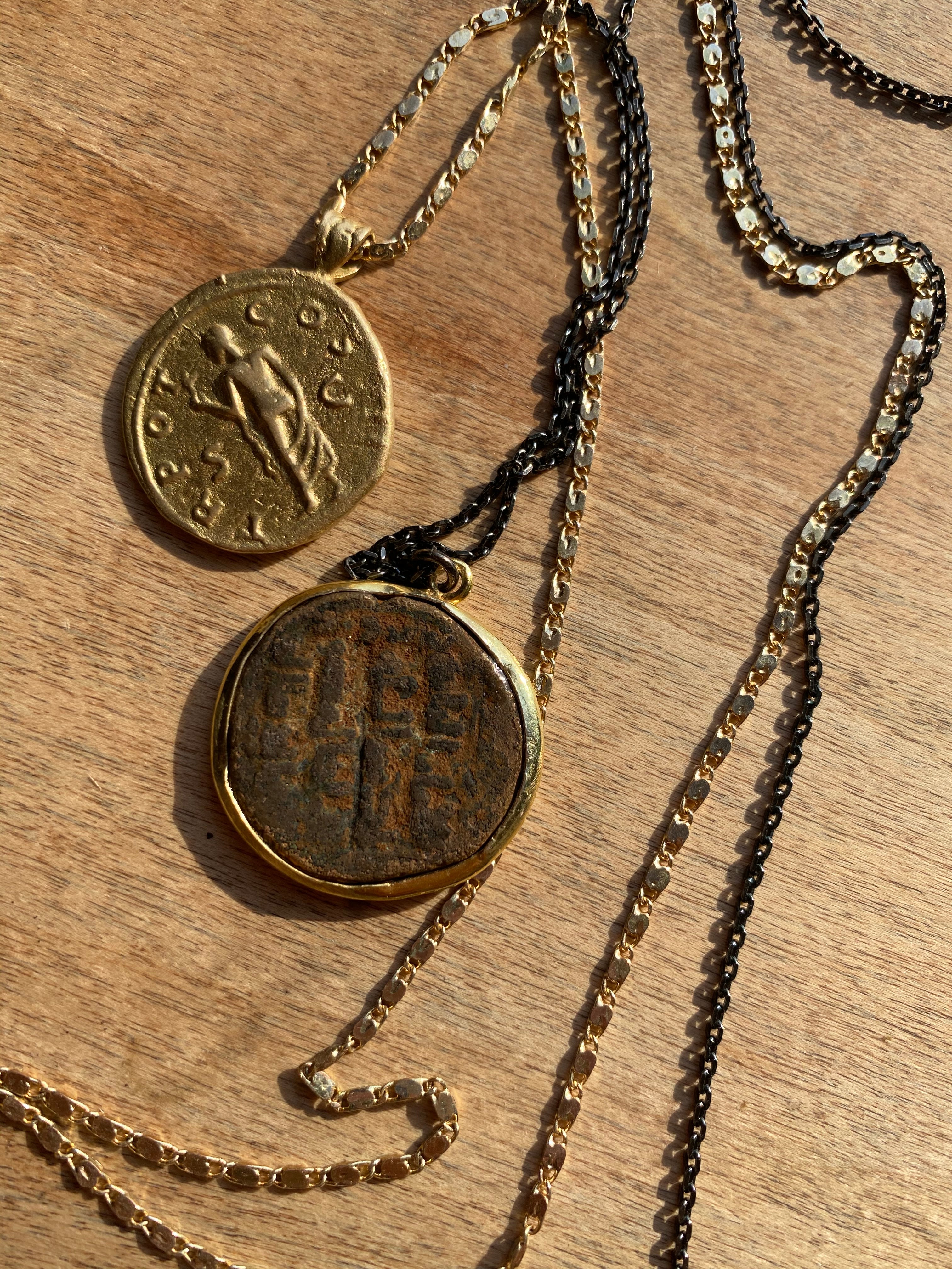 Head of Caesar Coin Necklace