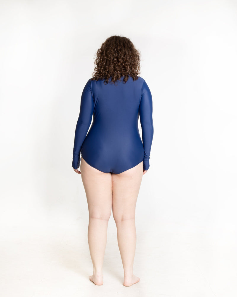 Long Sleeved Front Zip Swimsuit Cover