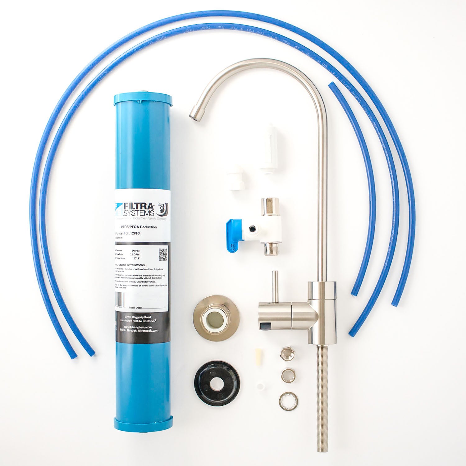 Universal Ice Maker Water Line Kit, Standard 1/4, Water Filter, RO  Systems