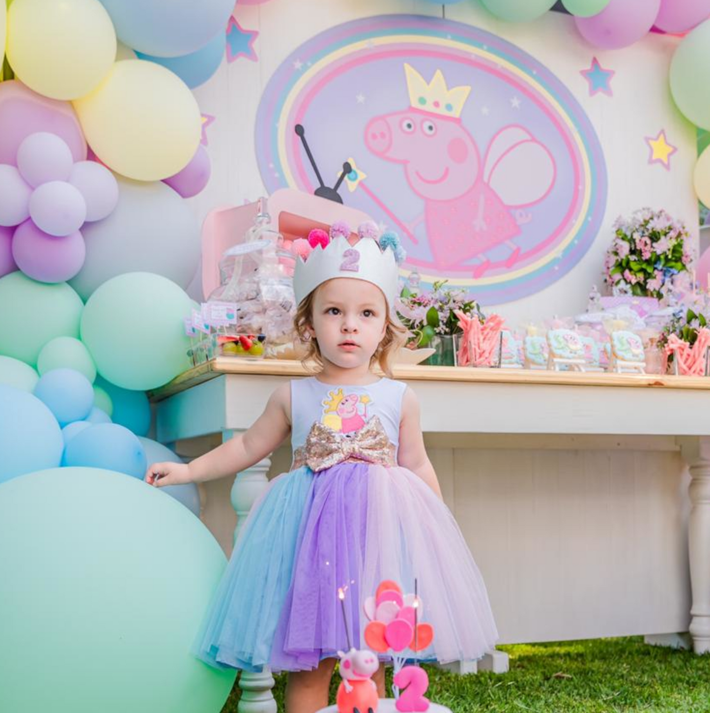 Pastel Peppa pig tutu dress – Papatya Girls Couture