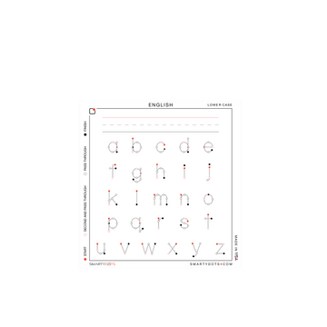 LL244 Happy Lower Case Alphabet