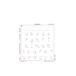 Alphabet | Spanish Lower Case (28x30)