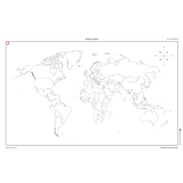 World Map Learning For Kids Cognitive Skill Development Smarty Dots
