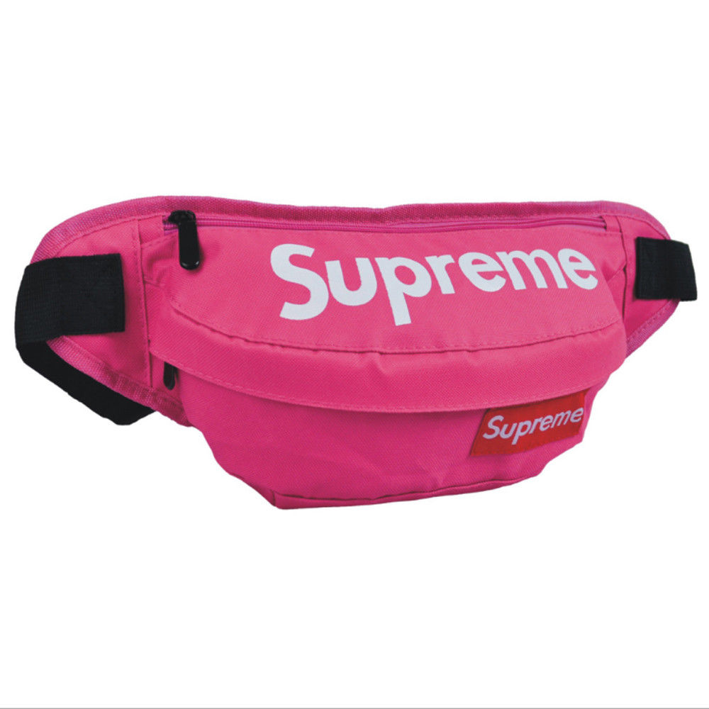 pink supreme fanny pack