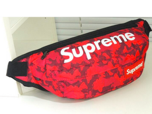 red camo supreme fanny pack