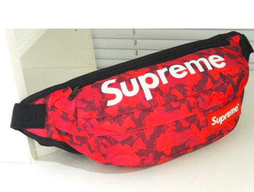 supreme fanny pack red and black