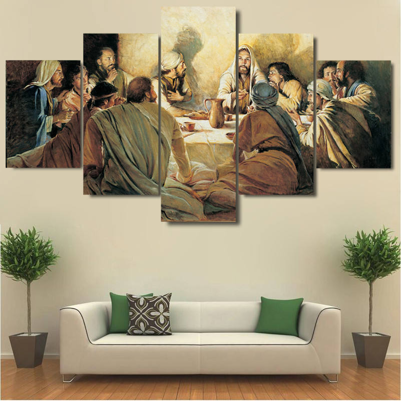 Modern Last Supper Canvas Wall Art Onestoptwoshop