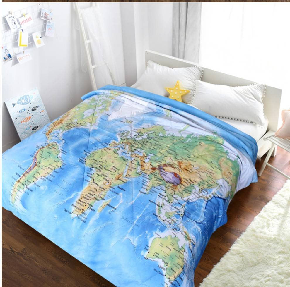 Map Duvet Cover Map Bedding Set Map King Duvet Cover Map Queen