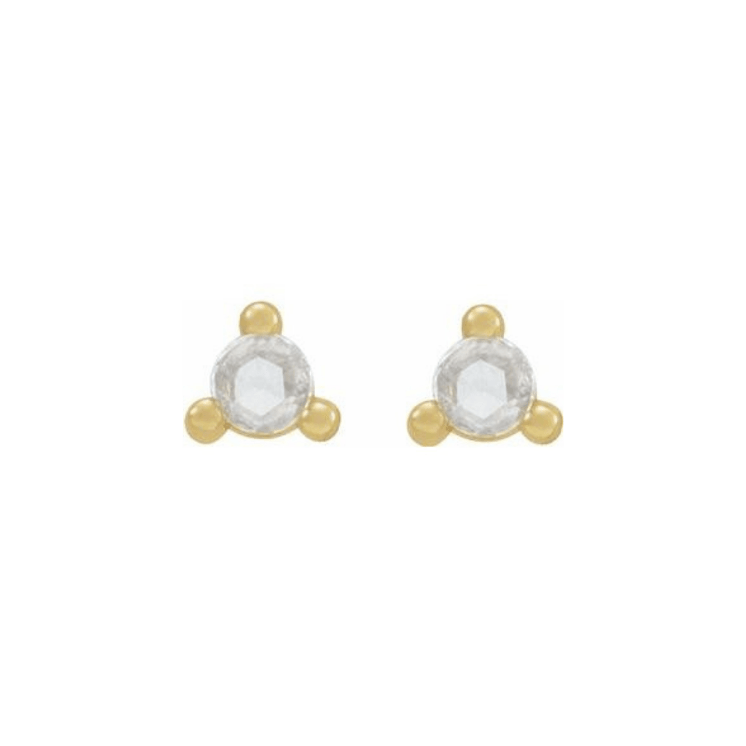 Tiny Gemstone Studs