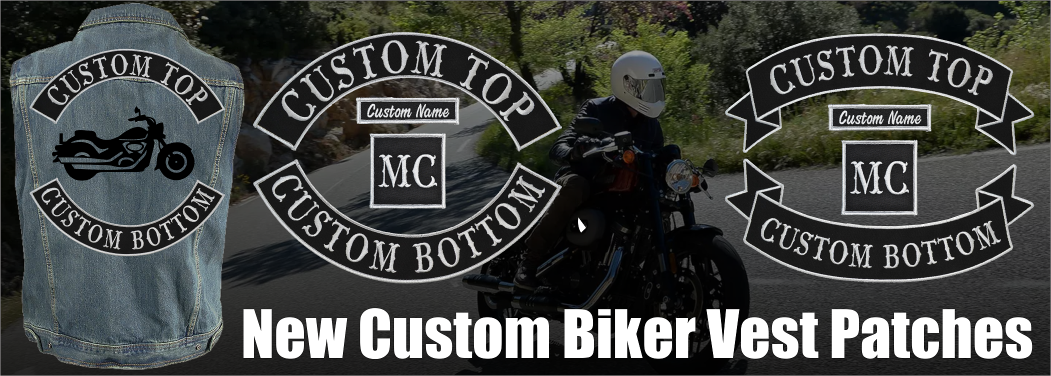 Ready to ride? New Custom Biker Patches, Made to Order