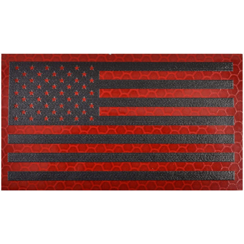 US Flag Vertical Shield PVC Morale Patch