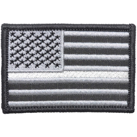 US Flag Patch Reversed- Black-Hot Pink