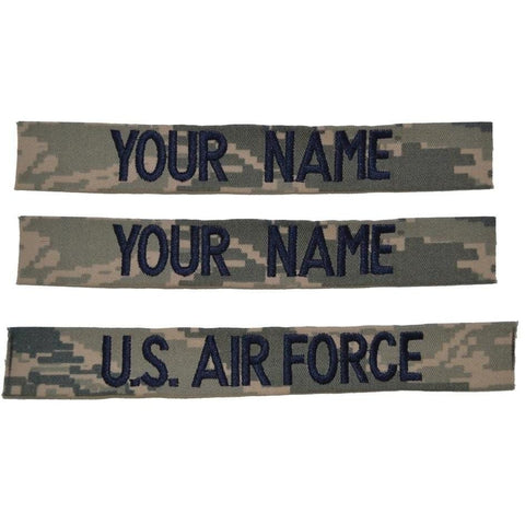 1.5 x 4 inch Custom NameTape OCP ACU USMC NAVY Marine Woodland Black U –