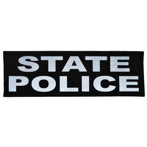 State Police Reflective - 4x12 Patch