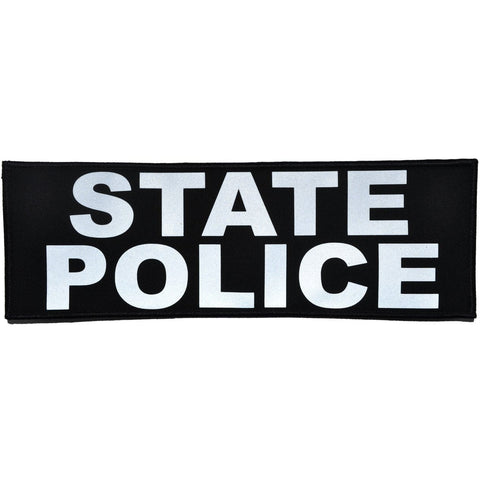 Police Reflective - 1x3.75 Patch Black | Tactical Gear Junkie