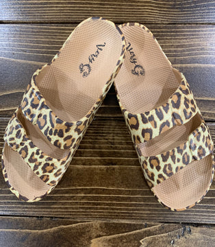 Lincoln leopard sandals