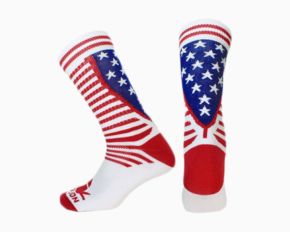 American Flag Athletic Socks, Made in the USA | Custom Sports Sleeves