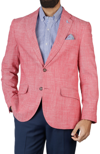 Nantucket Red Windowpane Textured Sport Coat – TailorByrd