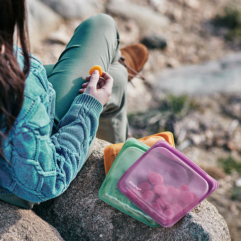 hiking snacks in stasher bag