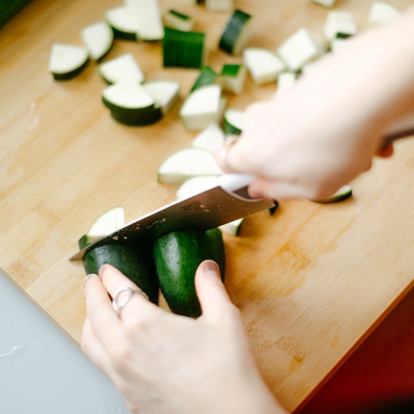 prep zucchini for a smoothie