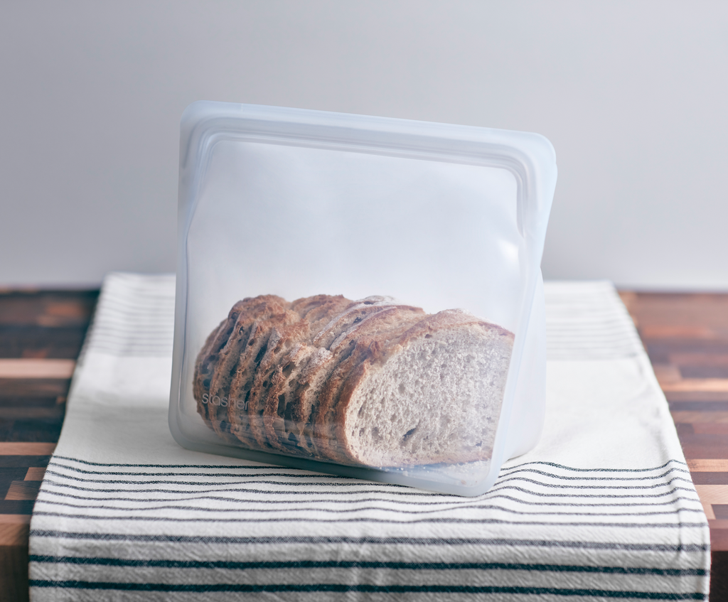 Revive stale bread in a Stasher bag