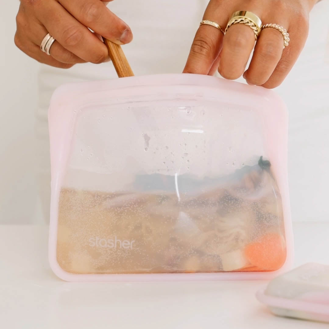 Instant Ramen Hack in a Stasher Bag or Bowl