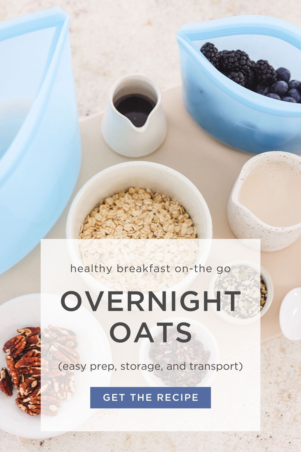 Easy overnight oats for breakfast on the go