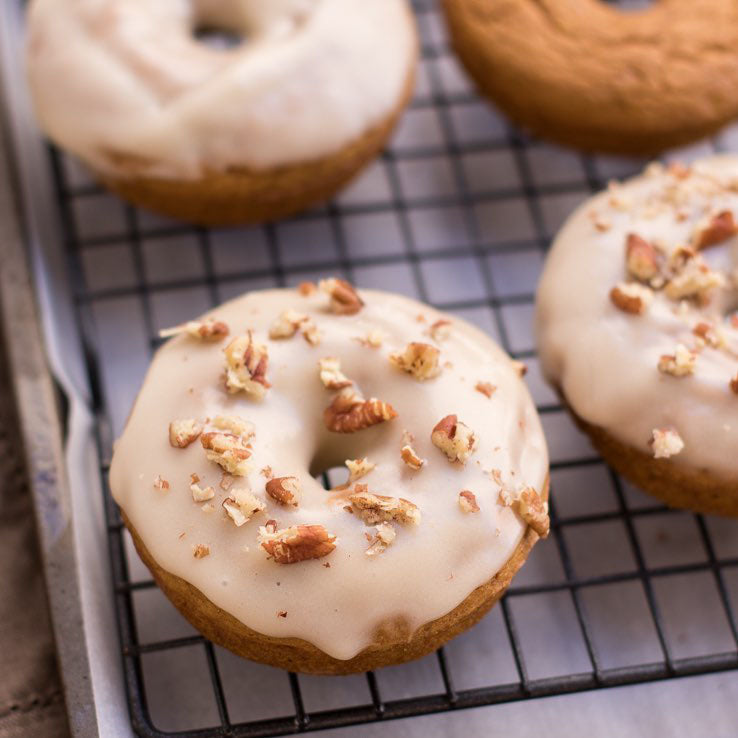 Gluten Free Pumpkin Maple Donuts