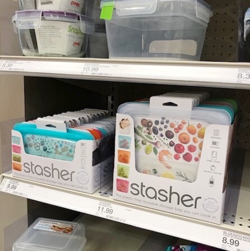 Stasher Reusable Food Storage Snack Bag - Aqua : Target