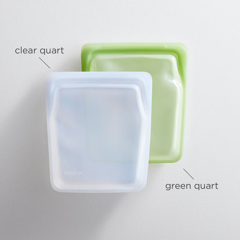 Reusable Silicone Quart Bag 2-Pack | Platinum Silicone – Stasher